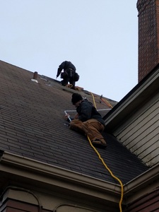 Running conduit down the roof