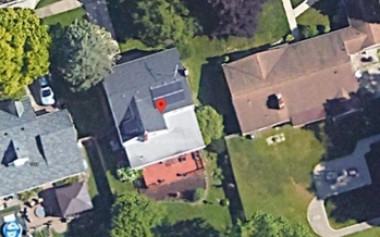 Google map view of the solar installation