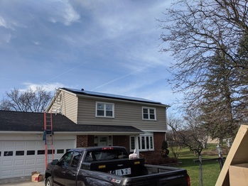 Finished solar installation