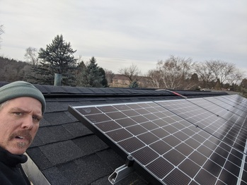 Finished solar installation