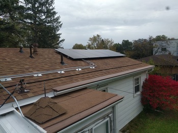 5 panels on the home facing West