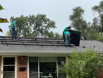 Installing the first panel