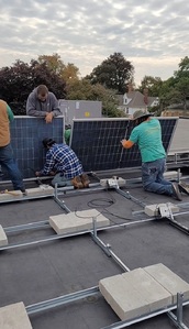Installing the solar panels