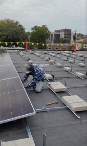Installing the solar panels