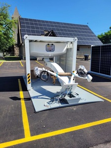 Beam unit in position ready for deployment
