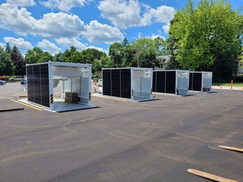 Four Beam unit in position ready for deployment