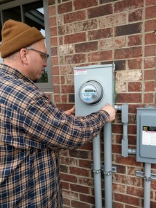 Checking the utility meter