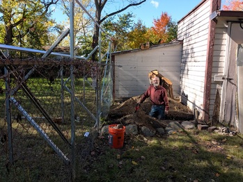 Trenching for the conduit