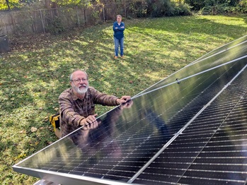 Installing the solar panels
