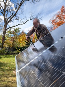 Bolting down the panels