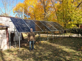 Finished solar installation