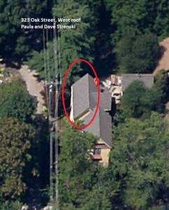 Aerial view of the roof before installation