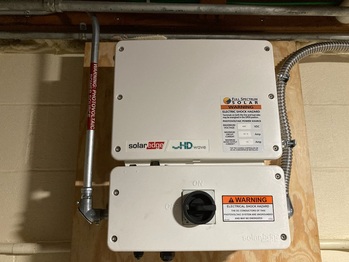 SolarEdge inverter in basement