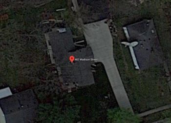 Roof before solar installation, Google Maps