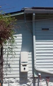 Inverter on the side of the house