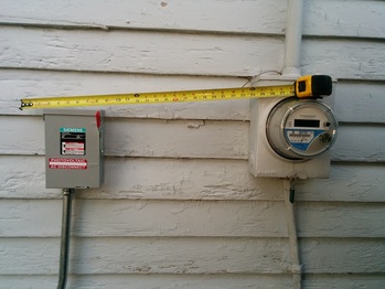 Move the AC disconnect next to meter