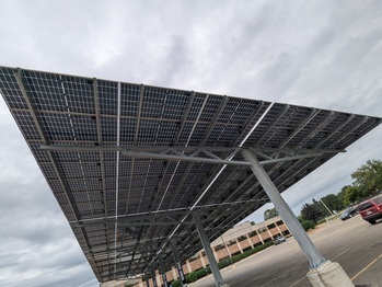 Finished solar array