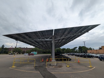 Finished solar array