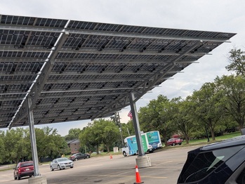Finished solar array