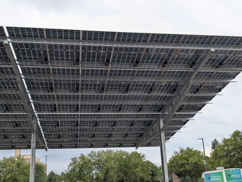 Finished solar array