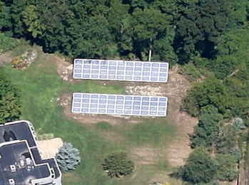 Aerialphoto of Solar Panels