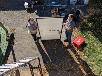 Installing the first panel