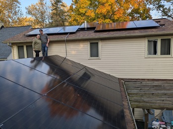 Finished solar installation