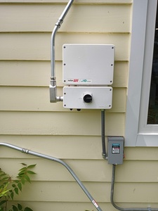 Inverter and solar AC disconnect