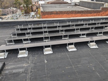 Solar expansion on lower roof