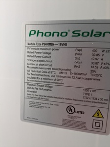 Phono solar panel