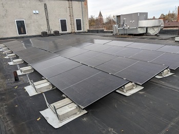 Solar expansion on lower roof