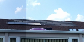 5 solar panels installed