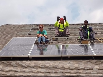 Solar install crew