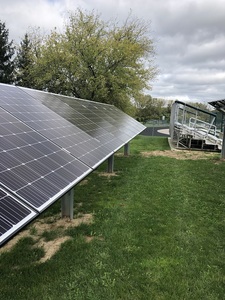 The finished solar project