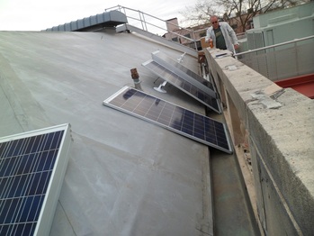 Solar panel rail roof standoff