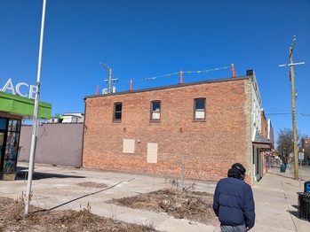 Safty cones in place to start the job