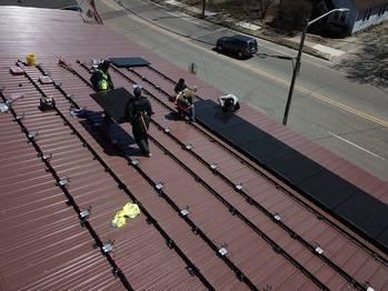 Expansion: Installing the first row of panels