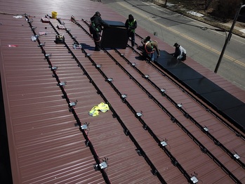 Expansion: Installing the first row of panels