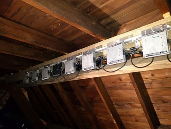 Wiring the micro-inverters